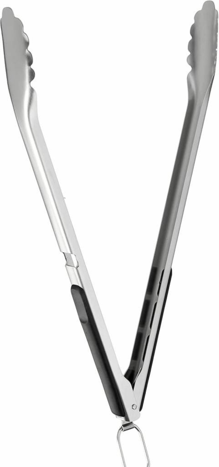 OXO Good Grips 3-Piece Grilling Tool Set - Stainless Steel Tongs, Turner, and Tool Rest, Black