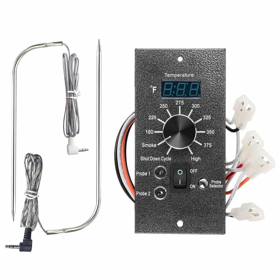YAOAWE 2-Pack Waterproof Meat Thermometer Probe for Traeger Grills - 3.5mm Digital BBQ Temperature Sensor Replacement