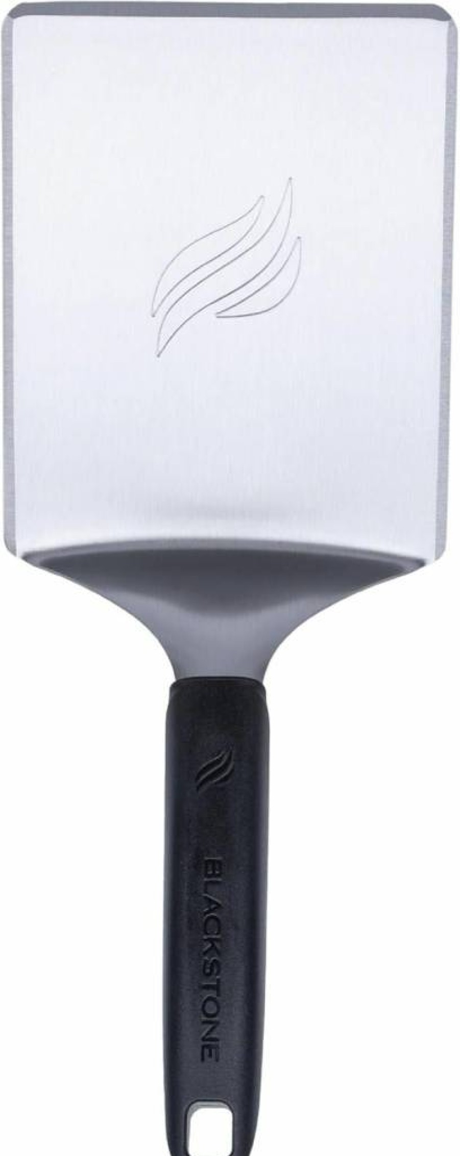 BLACKSTONE Hamburger Spatula - Stainless Steel Grill Scraper & Pancake Flipper with Heavy-Duty Plastic Handle for Flat Top Griddle, Home Kitchen & Restaurant Use