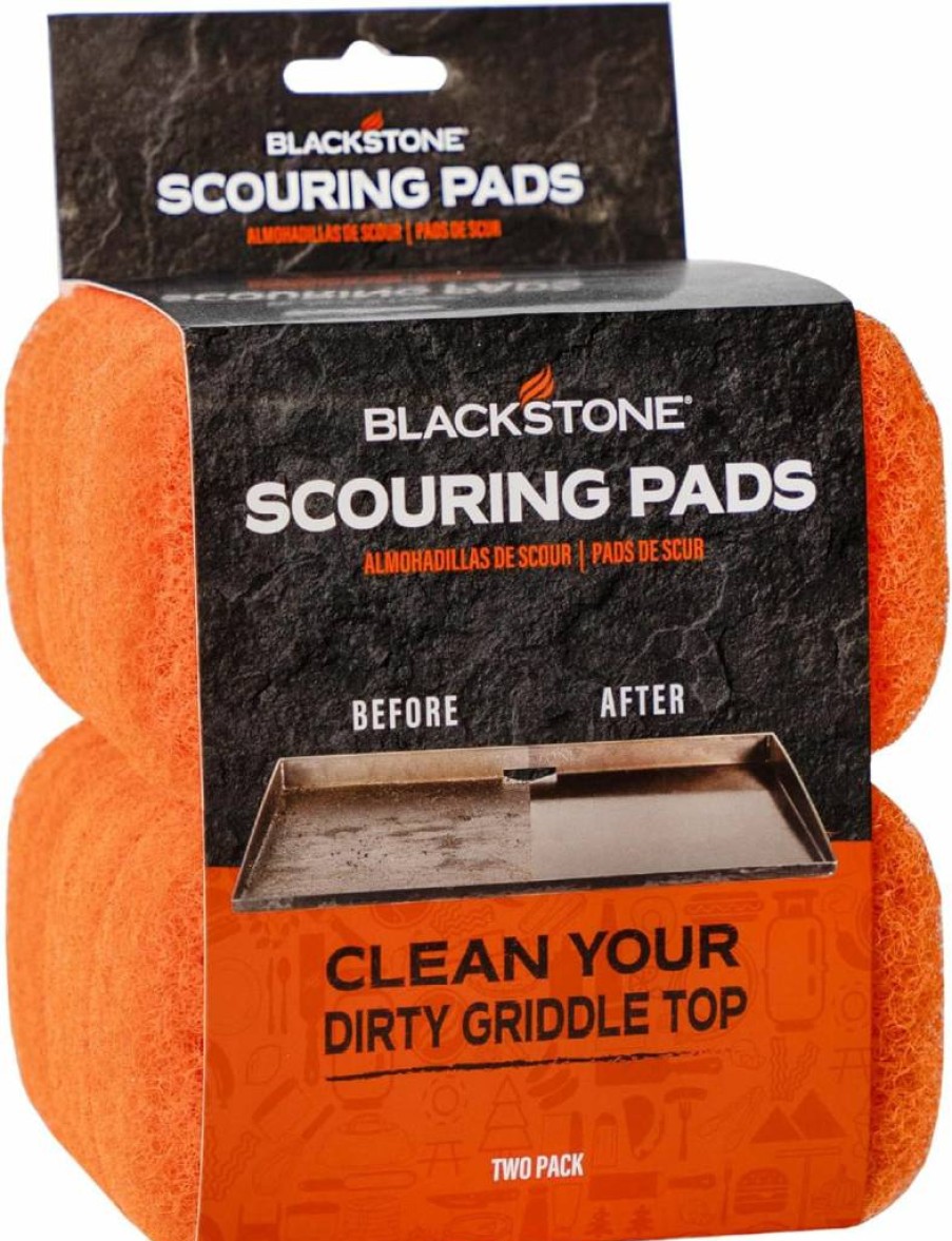 Blackstone Heavy-Duty Grill Scrub Pads - Pack of 10 for BBQ, Griddle & Cooktop Cleaning - Baked-On Food & Oil Scouring Pads - 5063 Grill Cleaning Supplies