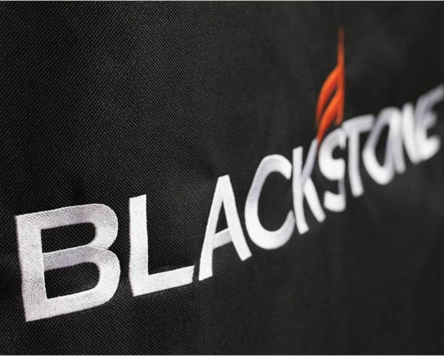BLACKSTONE 36-Inch Griddle Cover - Heavy Duty 600D Polyester, Weatherproof, Water Resistant with Cinch Straps for Flat Top Gas Grill - Fits Cooking Station with Hood (Model 5482, Black)