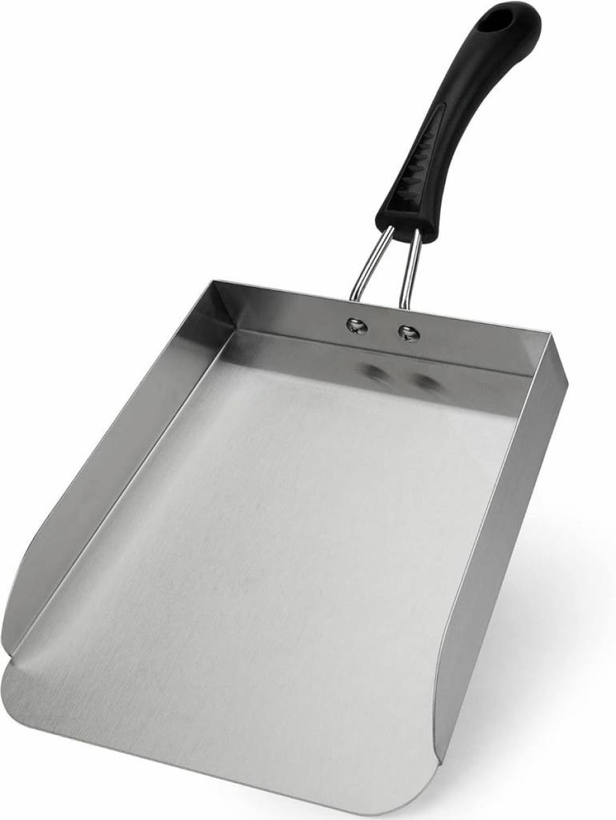 Stanbroil 13" Stainless Steel Grill Spatula - Heavy Duty Smash Burger Shovel, Griddle Mover & Stir Fry Tool for Outdoor Cooking