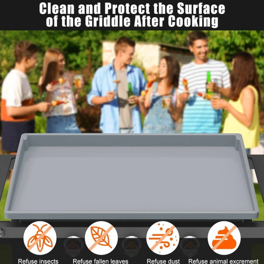 BESSIO 22 Inch Silicone Griddle Mat Cover for Blackstone Grill - Heavy Duty, Food Grade, All Season Protective Cooking Surface, Non-Stick, Easy Clean, Durable BBQ Accessory