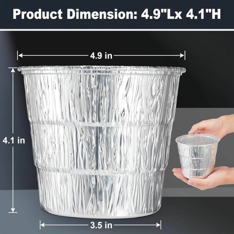 15 Pack Sageme Grease Bucket Liners for Traeger & Pit Boss Grills - Drip Pan Liners Compatible with Pro Series 575/780, Ironwood 650/885, and 20/22/34 Pellet Grill Smokers