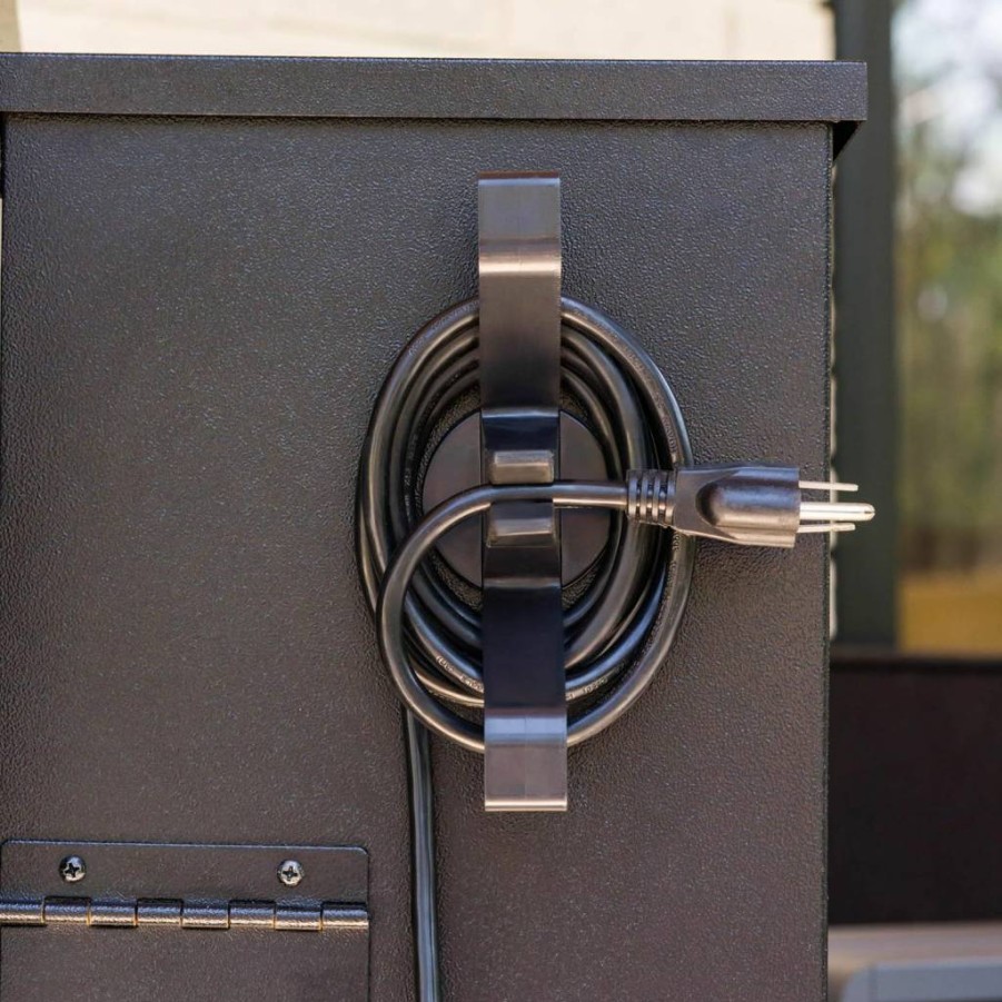 Magna Outdoors Wood Pellet Grill Smoker Power Cord Organizer - Magnetic Cord Wrap for Powder Coated Steel Grills - Secure & Tidy Pellet Grill Accessory