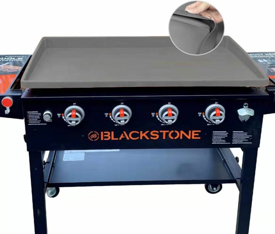 Lyonbi Heavy Duty Silicone Griddle Cover for Blackstone 36" Grill – All-Weather, Food Grade Protective Cover for Outdoor Cooking Accessories