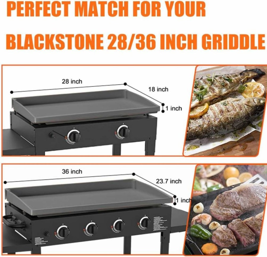 Lyonbi Heavy Duty Silicone Griddle Cover for Blackstone 36" Grill – All-Weather, Food Grade Protective Cover for Outdoor Cooking Accessories