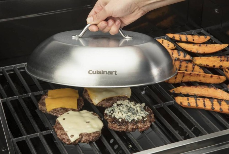 Cuisinart CMD-112 12.25-Inch Melting Dome for Grills – Premium Stainless Steel Cover for Even Heat Distribution