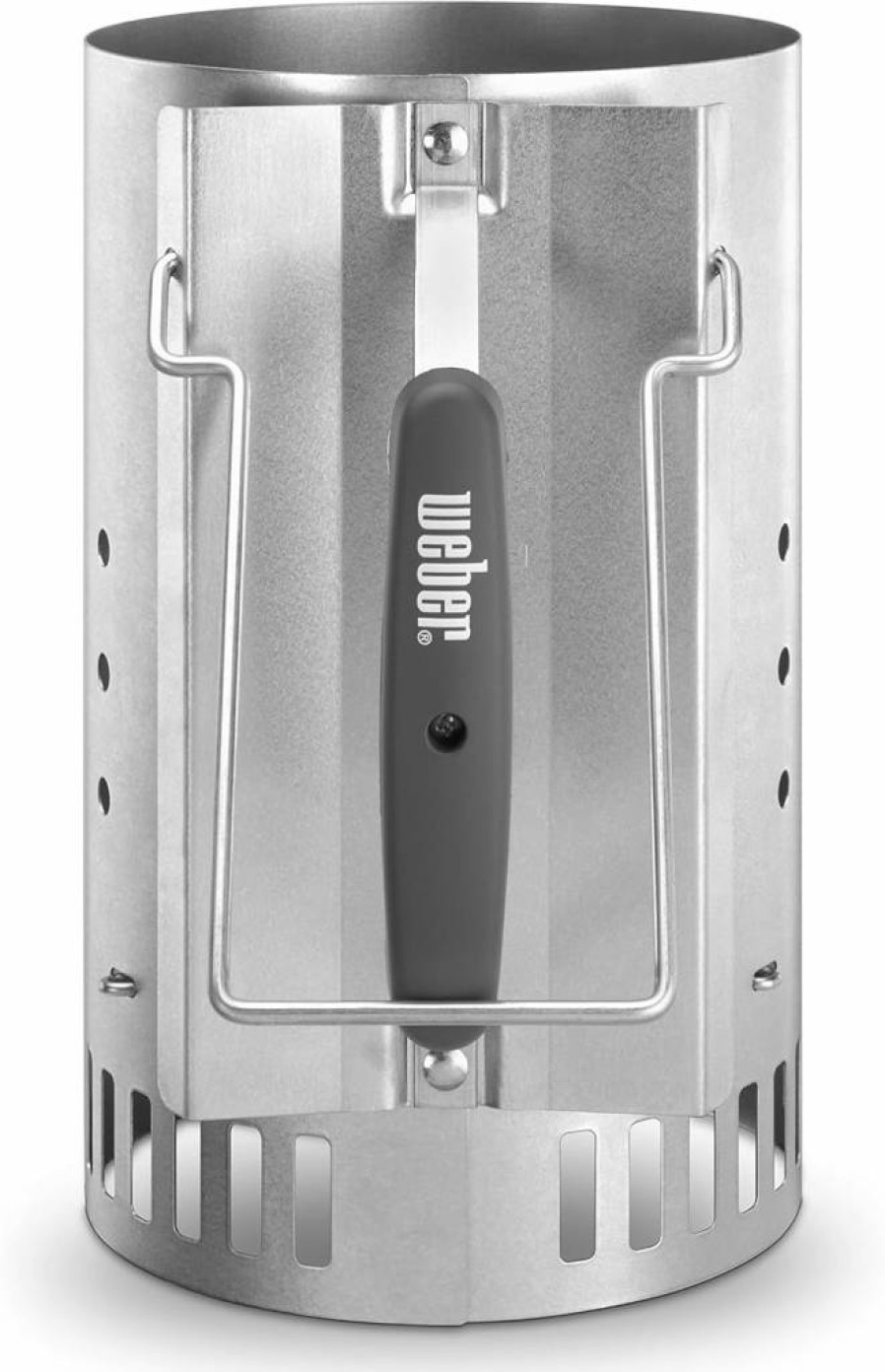 Weber Rapidfire Compact Chimney Charcoal Starter – Fast & Efficient Grill Lighting Accessory for BBQs