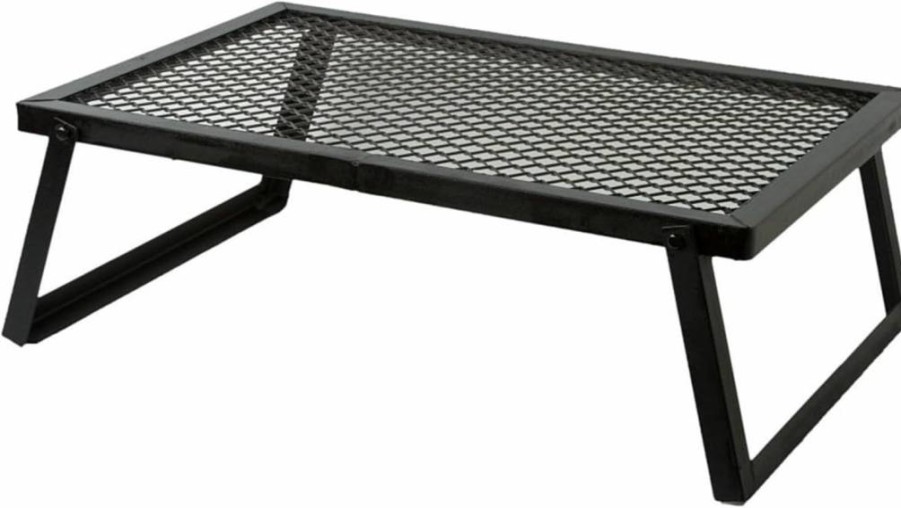 Camp Chef Lumberjack 16" x 24" Steel Over Fire Grill - Portable Campfire Cooking Grill for Outdoor Camping, BBQ & Backyard Gear