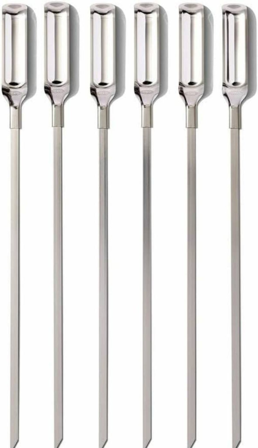 OXO Stainless Steel Grilling Skewers Set - 6-Piece BBQ Skewers for Grilling by OXO Good Grips