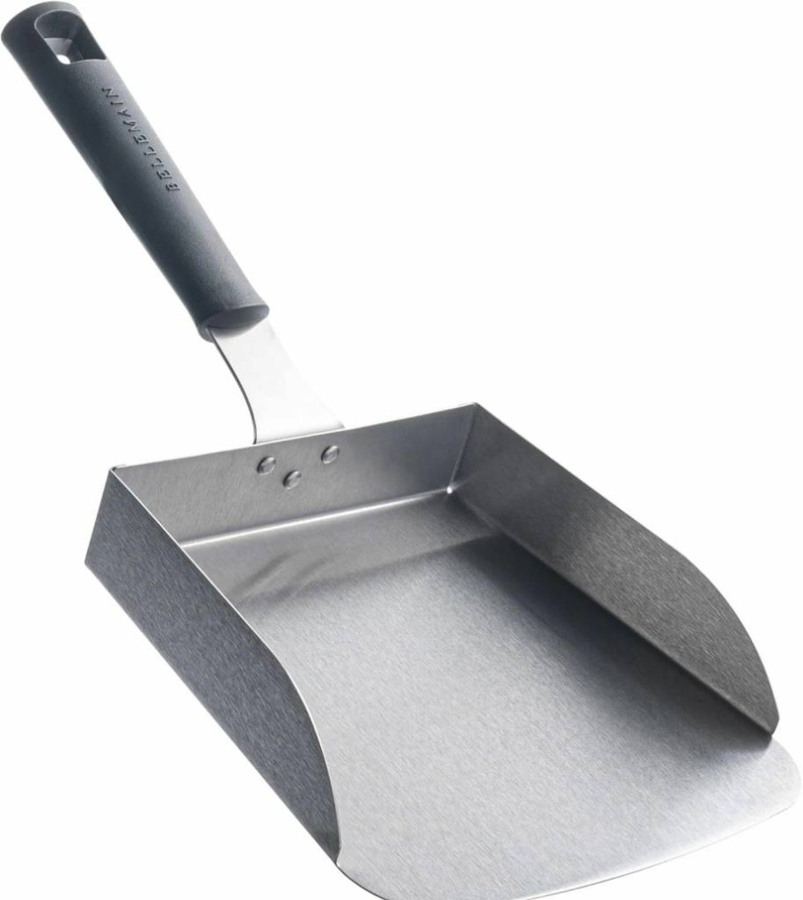 Bellemain Stainless Steel Burger Spatula for Griddle - Heavy Duty Scraper, Food Turner for Flat Top Grill, Hibachi, Smash Burgers & Stir Fry - Large Grill Accessories Tool