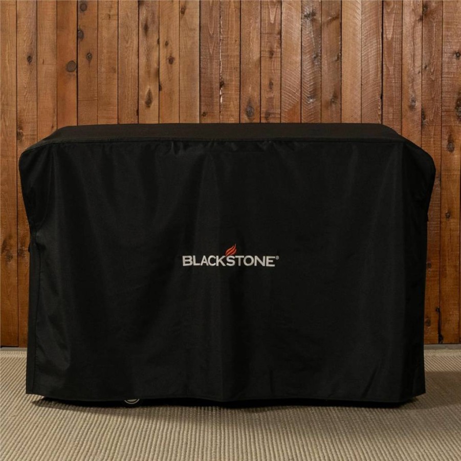 BLACKSTONE 28-Inch Griddle Cover - Heavy Duty 600D Polyester, Waterproof & Weather Resistant, Fits Cooking Station With Hood, Includes Cinch Straps (5483 Model, Black)