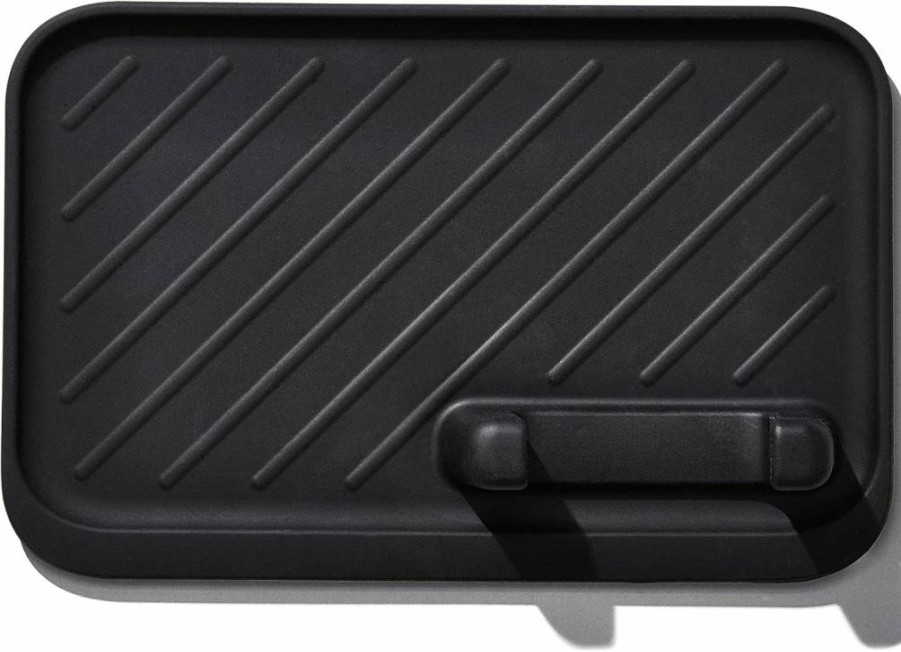 OXO Good Grips Black Grill Rest & BBQ Tools Set - Heavy Duty Stainless Steel Grilling Accessories