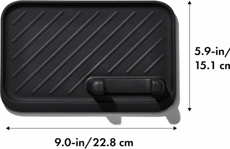 OXO Good Grips Black Grill Rest & BBQ Tools Set - Heavy Duty Stainless Steel Grilling Accessories