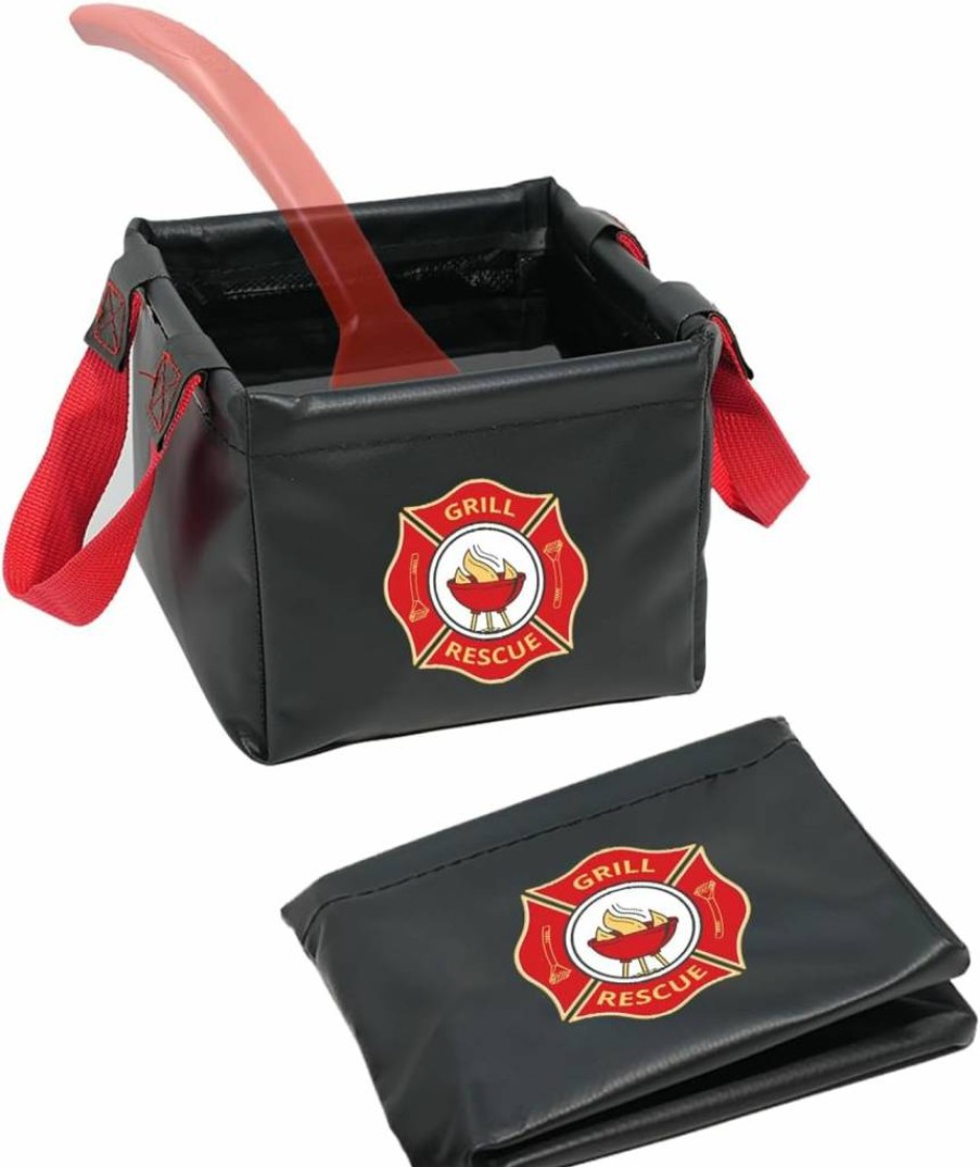 Grill Rescue Collapsible Grill Cleaning Bucket - Foldable, Durable Dunk Tank for Camping, Outdoor & BBQ Accessories