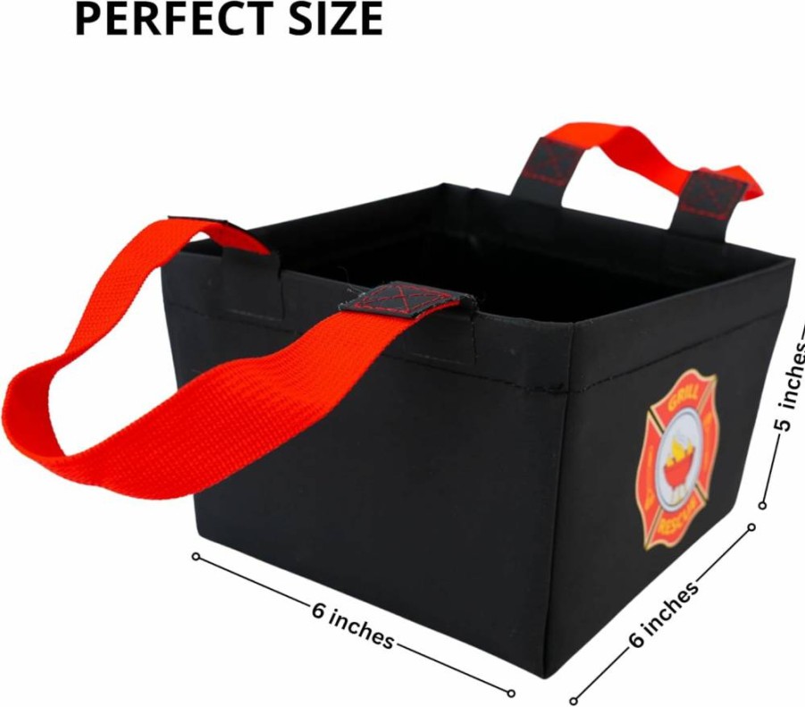 Grill Rescue Collapsible Grill Cleaning Bucket - Foldable, Durable Dunk Tank for Camping, Outdoor & BBQ Accessories