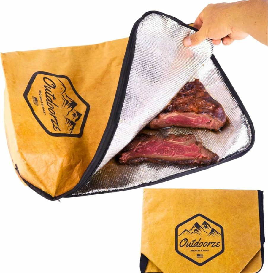 Outdoorze Insulated BBQ Meat Resting Blanket for Brisket, Steak & Beef – Premium Smoker & Grilling Accessories, Ideal Gift for Men