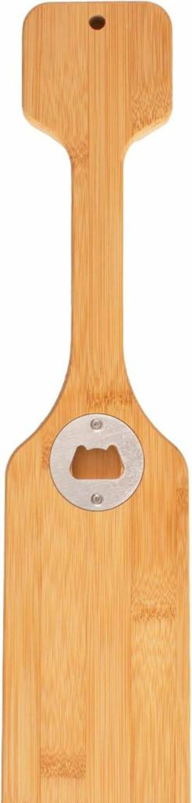 Totally Bamboo Grill Scraper with Bottle Opener - Bristle-Free BBQ Cleaning Tool for Charcoal & Gas Grills - Safe for All Grill Grates - Eco-Friendly Bamboo Wooden Scraper