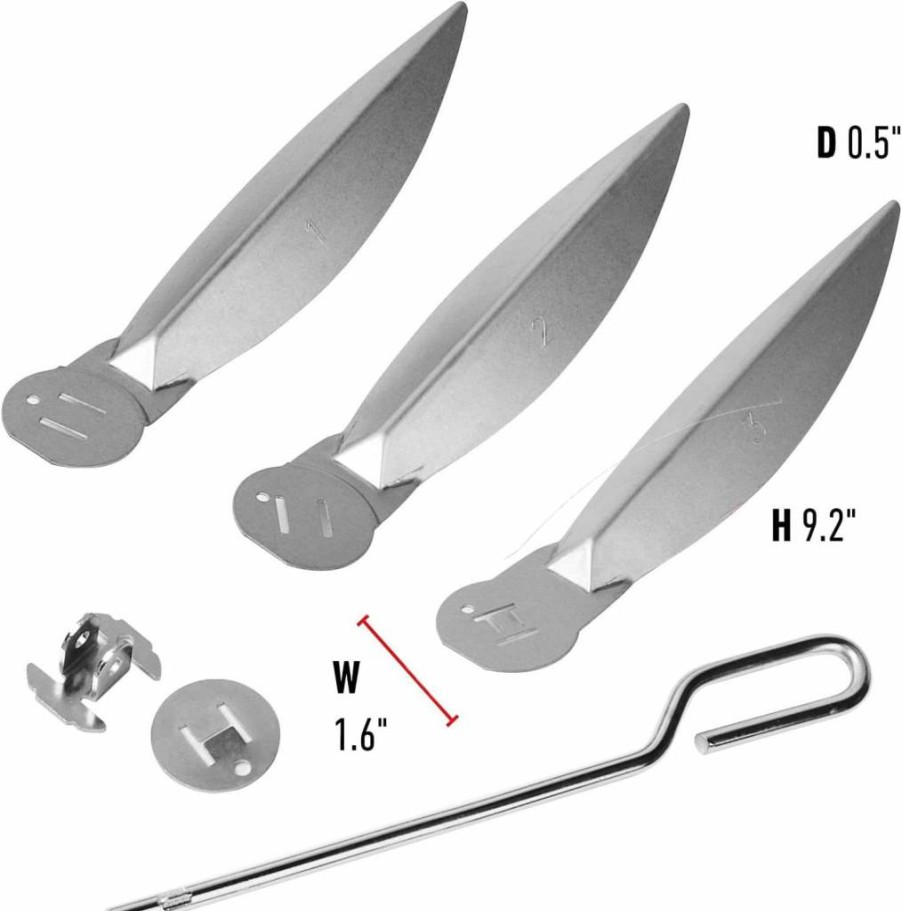 GazyGrill 22.5-Inch One-Touch Cleaning System Replacement Kit for Weber Kettle Grills – Compatible with Weber 7444, Durable Silver Grill Parts