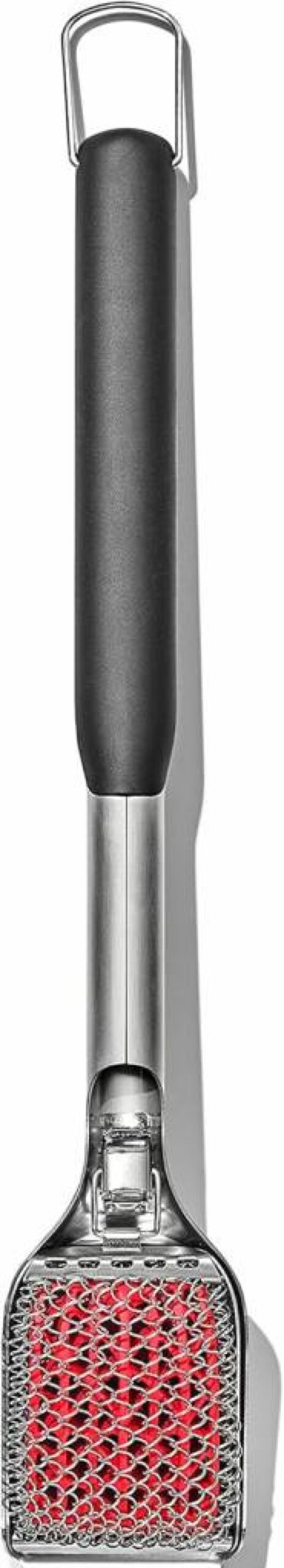 OXO Good Grips Hot Clean Grill Brush - Heavy Duty Stainless Steel Bristles for BBQ Cleaning, Ergonomic Handle, Dishwasher Safe