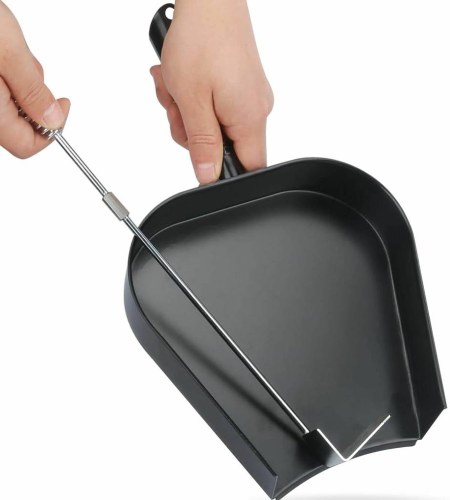 Burly Grill Stainless Steel Ash Pan & Tool Kit for Big Green Egg, Kamado Joe, Charcoal Smokers – Durable Ash Poker Rake Set for Wood Burning Stoves