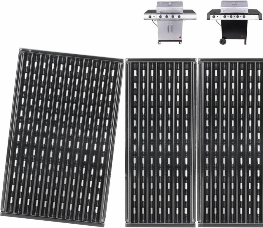 WEBROIL 17" Infrared Grill Emitter Plates & Grates Compatible with Charbroil Performance Tru Infrared 3-Burner Models G460-0500-W1, G469-0005-W1, 463371116, 463344116
