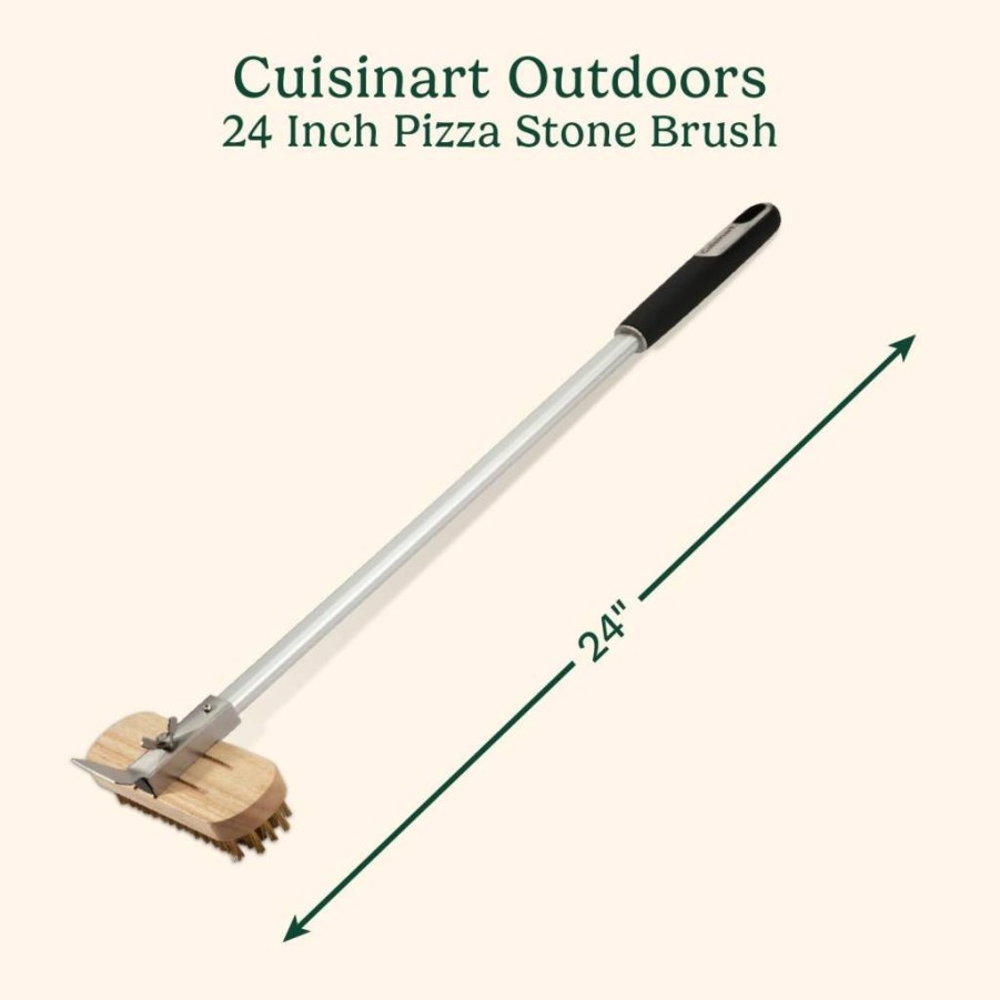 Cuisinart Pizza Stone Cleaning Brush - CCB-399 Bristle Scrubber for Baking Stones & Griddles