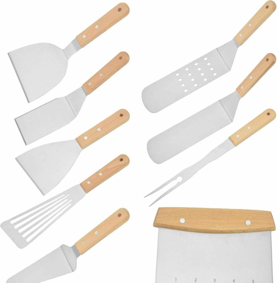 MEILING MALL 27Pcs Blackstone Griddle Accessories Kit - Spatula, Scraper, Basting Cover, Egg Rings for Outdoor BBQ, Camping & Flat Top Grill
