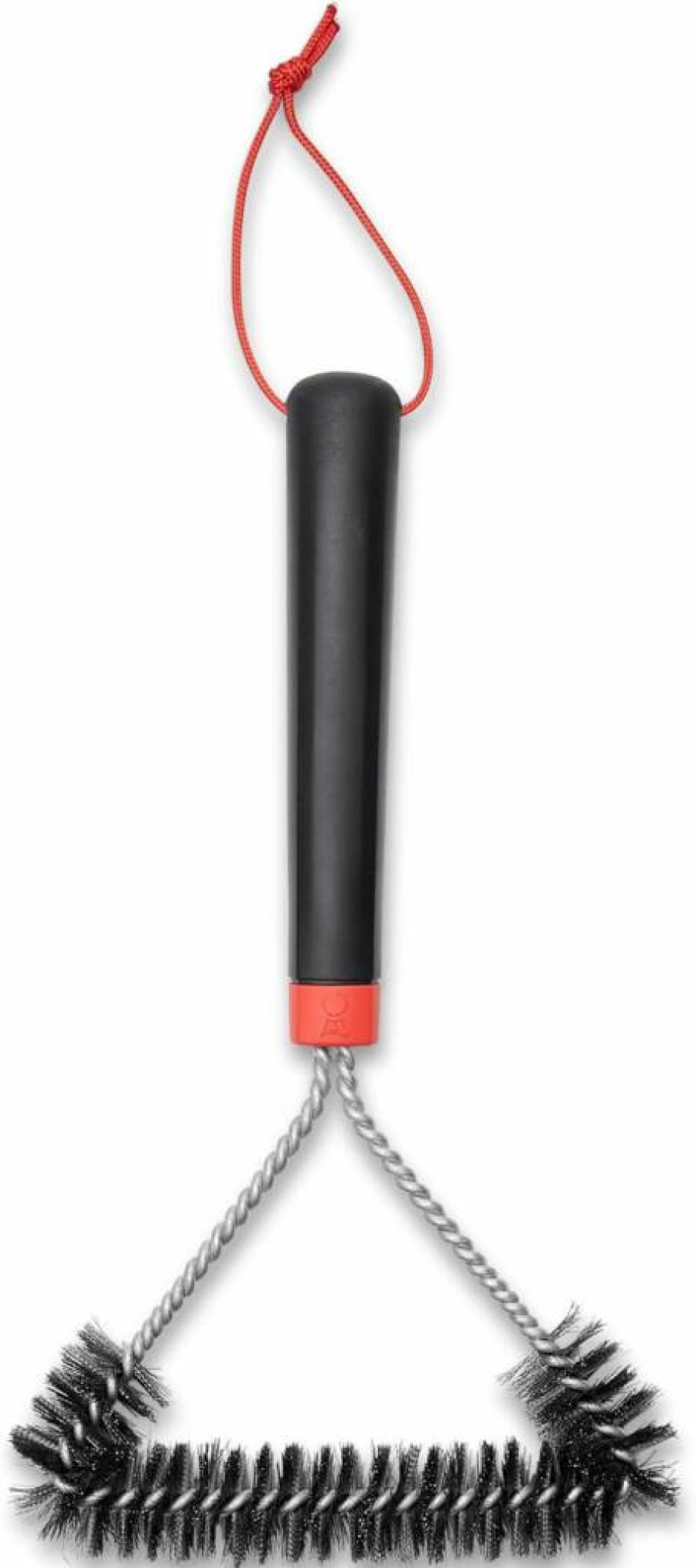 Weber 12-Inch Heavy-Duty 3-Sided BBQ Grill Brush for Effective Cleaning