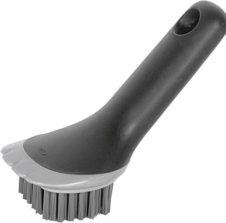 OXO Good Grips Electric Grill Brush & Panini Press Cleaner, Black Bristles, Durable Handle