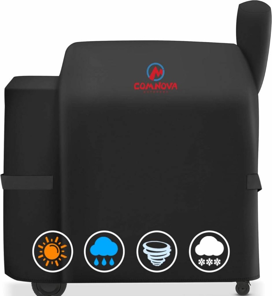 Comnova Grill Cover for Traeger Pro 22 & 575 Series - Heavy Duty 600D Waterproof Smoker Cover for Traeger, Z Grills 550B - M Comnova Outdoors Premium BBQ Protection