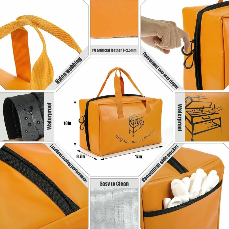 Strong Hammer Insulated BBQ Meat Resting Bag – Premium Heat Retention Blanket for Juicy, Tender Steaks & Grilled Meats