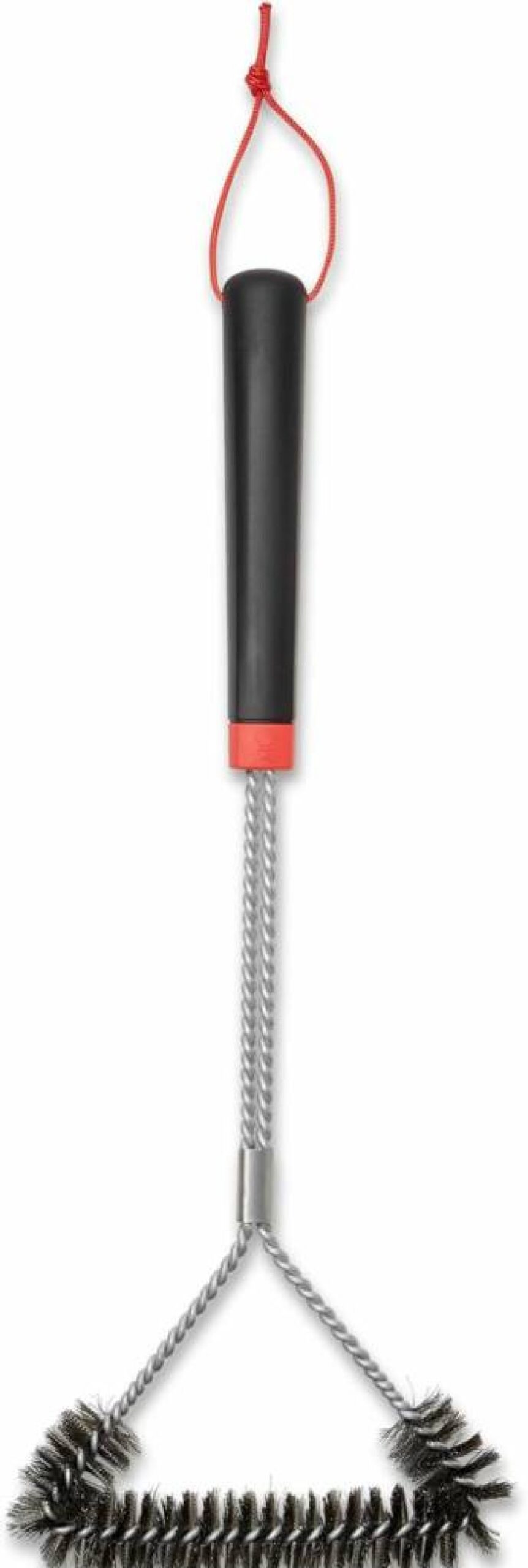 Weber 18-Inch Heavy-Duty 3-Sided Grill Brush for BBQ Cleaning
