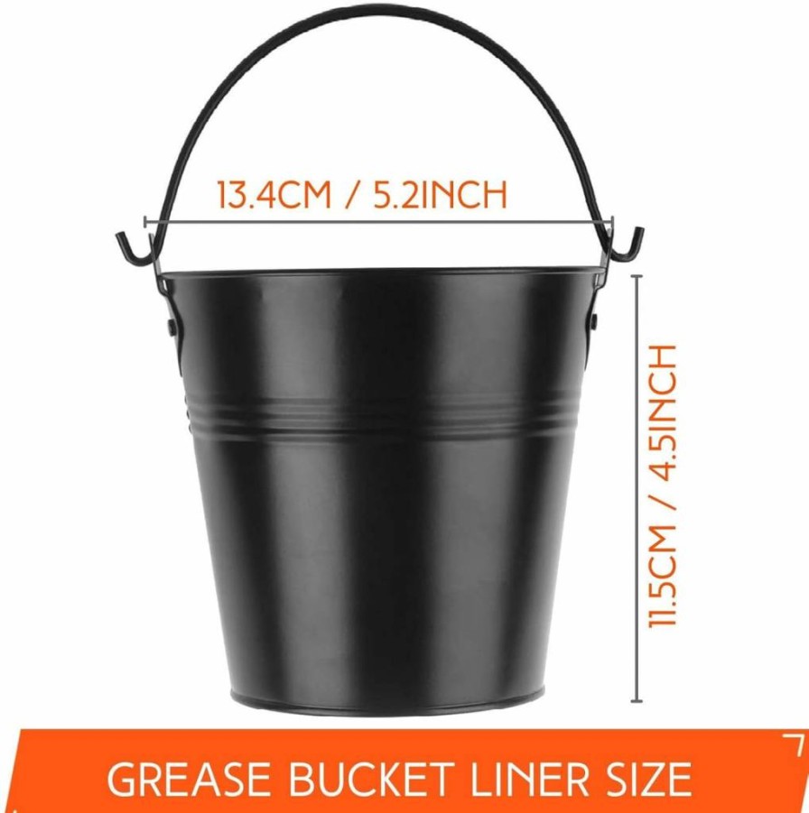 Findful 20-Pack Grease Liners + 1 Black Bucket for Traeger Pro 575/780, Ironwood 650/885 & 22/34 Series Grills – Drip Tray Replacement Accessories