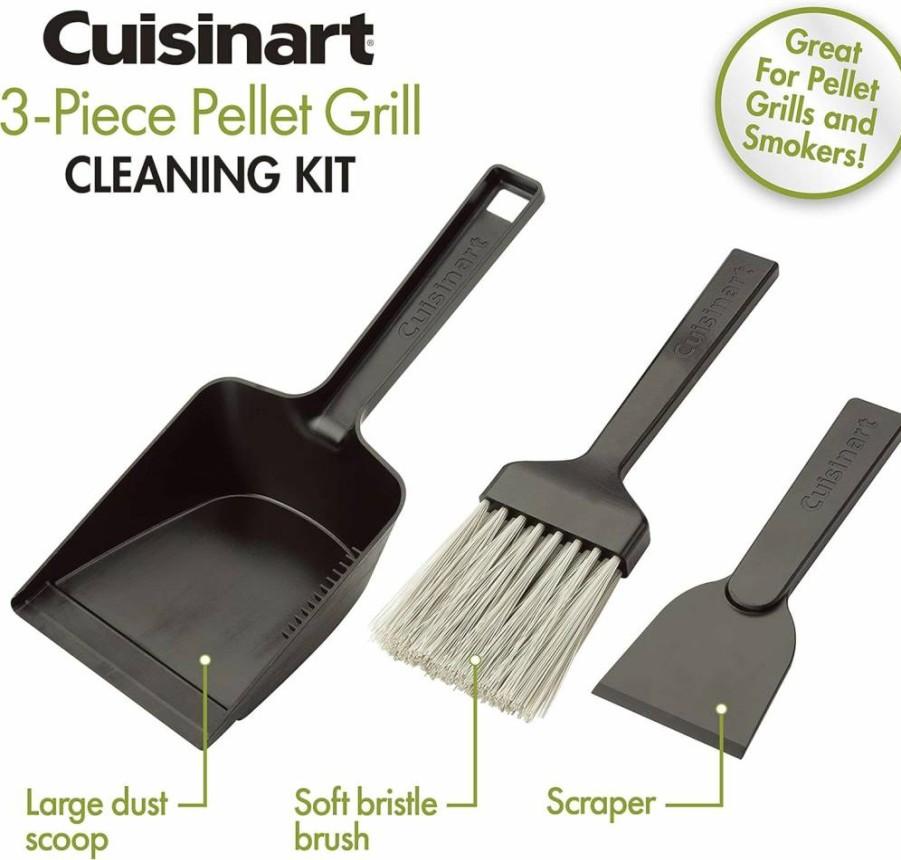 Cuisinart CPC-120 Pellet Grill Ash Cleaner Kit - 3-Piece Set for Efficient Grill Maintenance