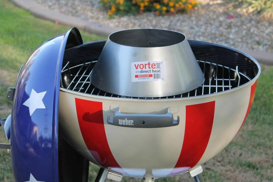 Vortex Heat Diffuser for Charcoal Grills - Compatible with Weber Kettle 22", WSM 26.75", Kamado XL & Big Green Egg - Medium Size