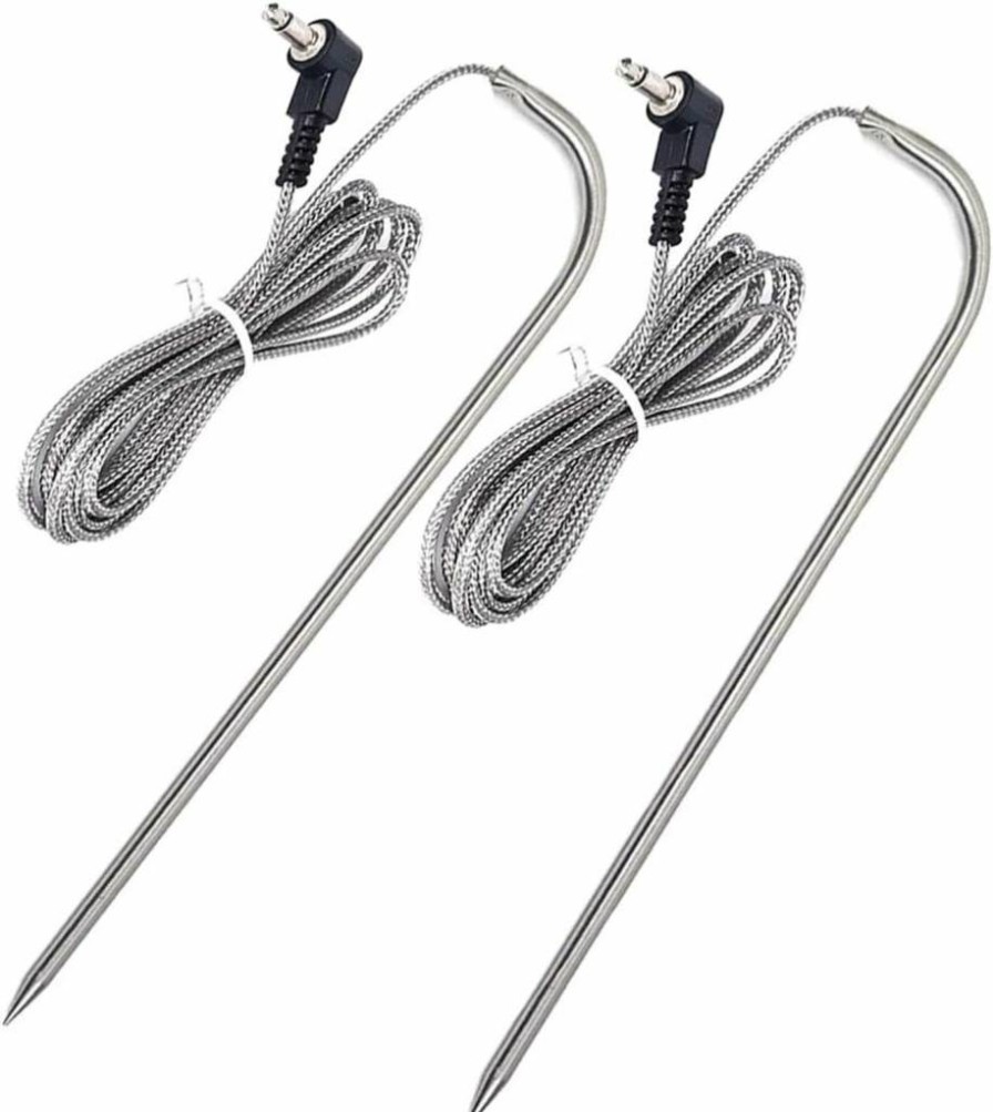 FCCUM 2-Pack 3.5mm Meat Thermometer Probe Replacement for Pit Boss Pellet Grills & Smokers, Compatible with Pellet Grill Series