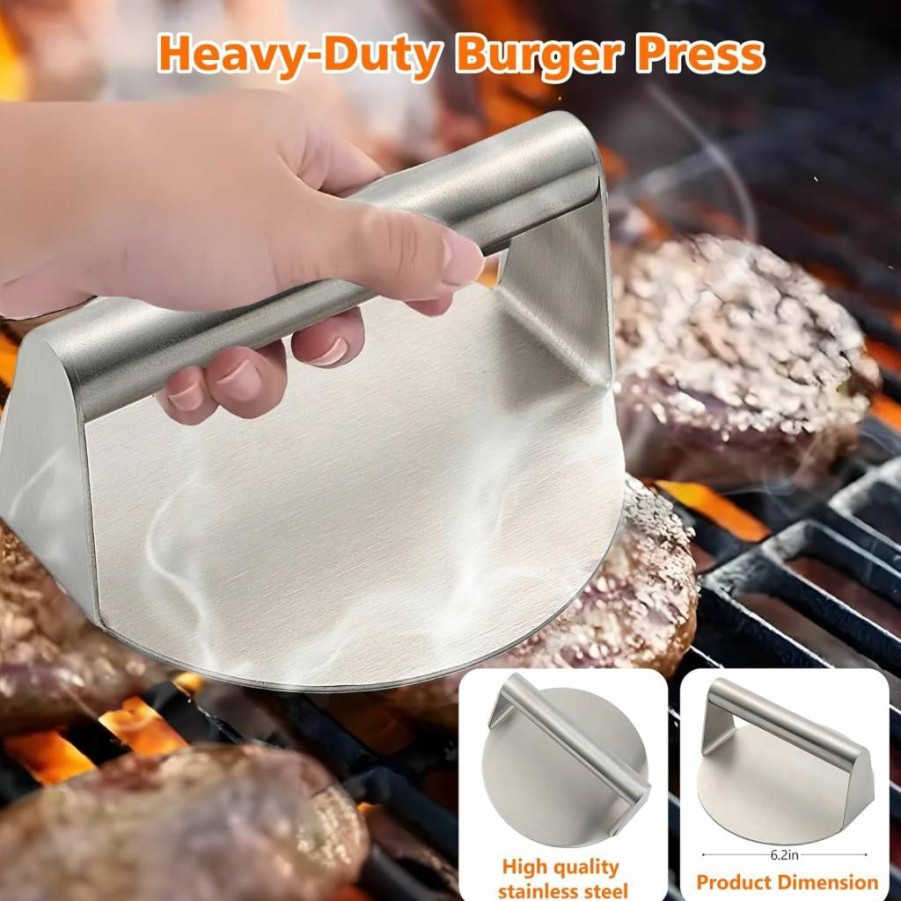 OXO Good Grips Hot Clean Grill Brush - Heavy Duty Stainless Steel Bristles for BBQ Cleaning, Ergonomic Handle, Dishwasher Safe
