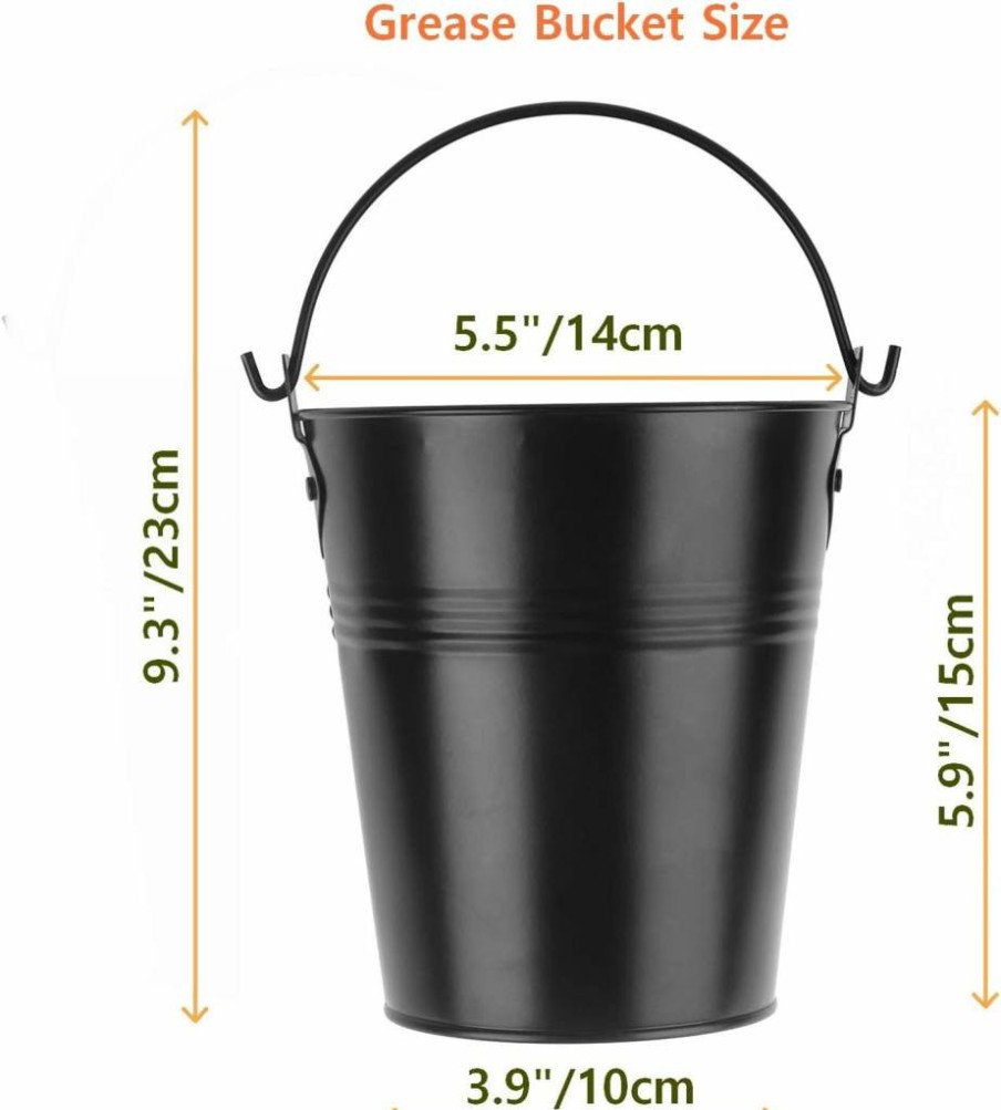 Firsgrill Grease Bucket Liners - 15 Pack Replacement for Traeger, Z Grill, Green Mountain Wood Pellet Smokers