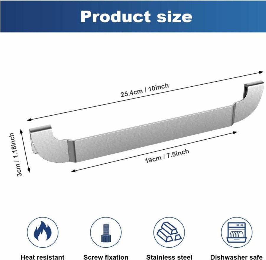 Tonhui 10 Inch Stainless Steel Griddle Spatula Holder - BBQ Tool Rack for Blackstone, Royal Gourmet & Flat Top Grills - Outdoor Picnic Accessories