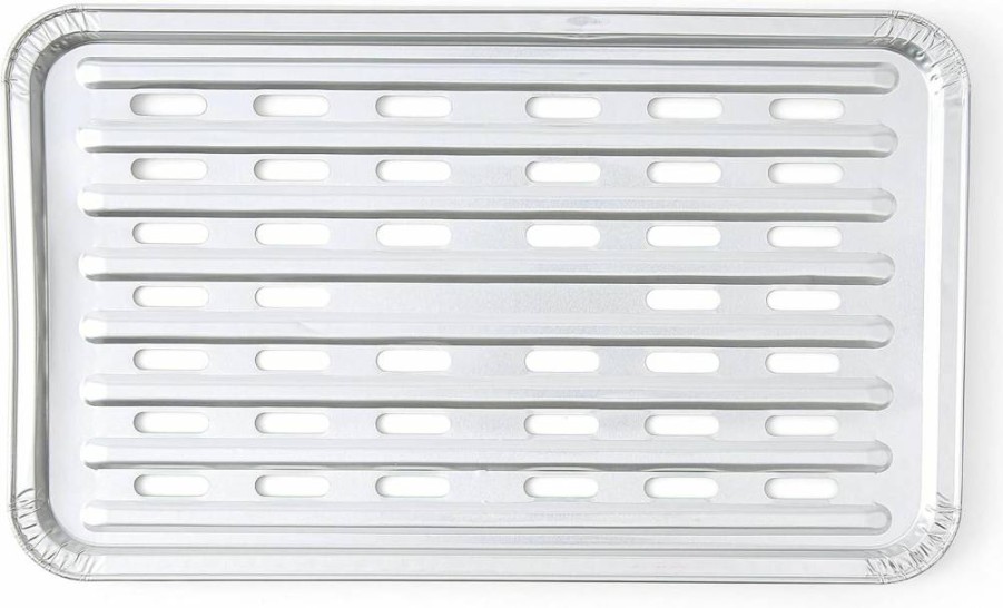 Kingsford Heavy Duty BBQ Grill Liners - 16"x11.75" Aluminum Foil Grilling Pans for Outdoor Cooking, 4-Pack Durable Disposable Grill Protectors